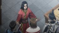 King Ying Zheng motivating the three young commanders (Image Source: Studio Pierrot)